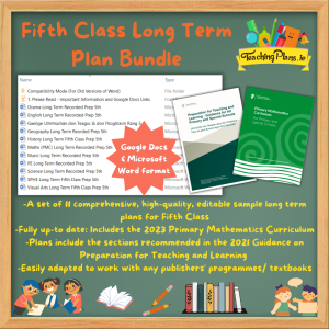 Fifth Class Long Term Plan Bundle