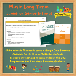 Music Long Term for Junior or Senior Infants