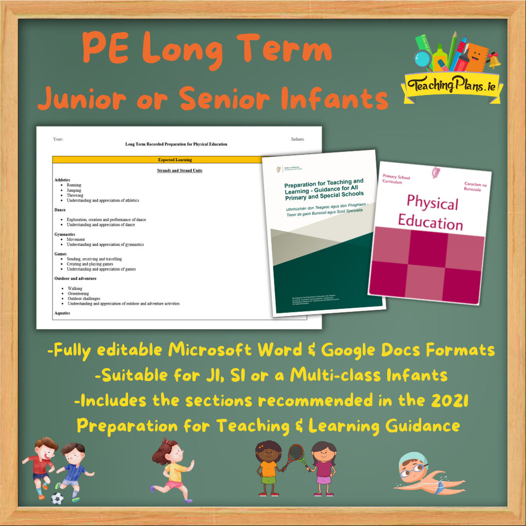 PE Long Term for Junior or Senior Infants