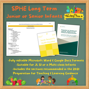 SPHE Long Term for Junior or Senior Infants