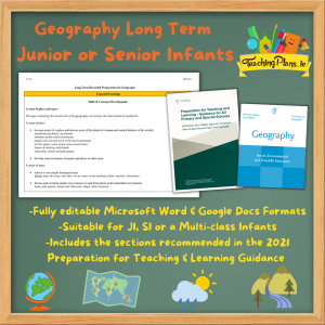 Geography Long Term for Junior or Senior Infants