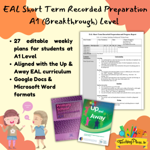 EAL Weekly Plans For the Year - A1 (Breakthrough) Level