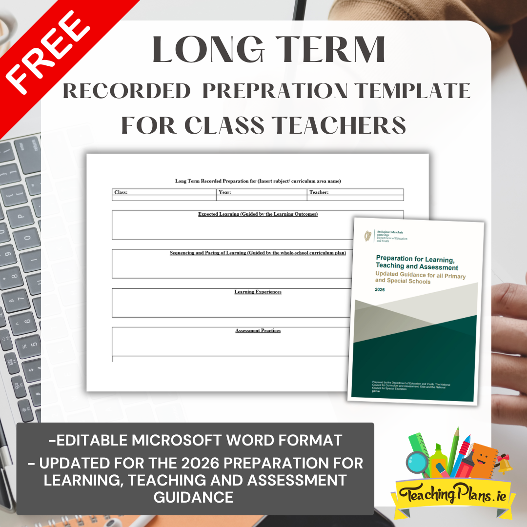 Long Term Template for Termly or Yearly Recorded Preparation