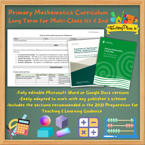 Primary Mathematics Curriculum Long Term Multi-Class First & Second