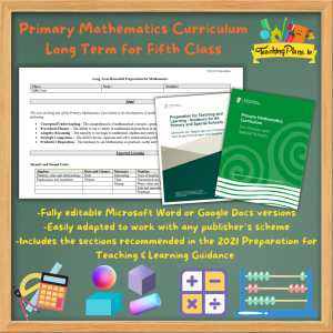 Primary Mathematics Curriculum Long Term Fifth Class