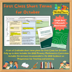 First Class Short Term Recorded Preparation for October