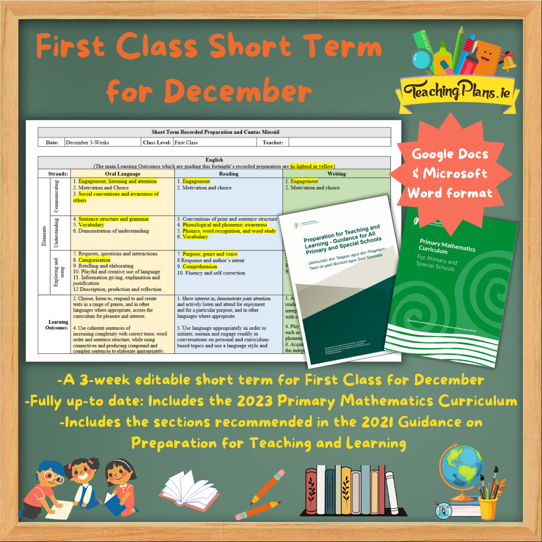 First Class Short Term Recorded Preparation for December
