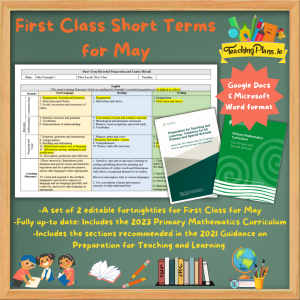 First Class Short Term Recorded Preparation for May