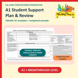 EAL Student Support Plan A1 (Breakthrough Level)