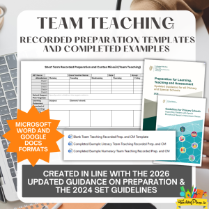 Team Teaching Recorded Preparation Template & Examples